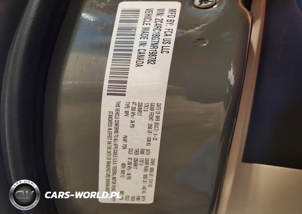2022 Chrysler Pacifica Touring L VIN:2C4RC1BG7NR198782 - 13