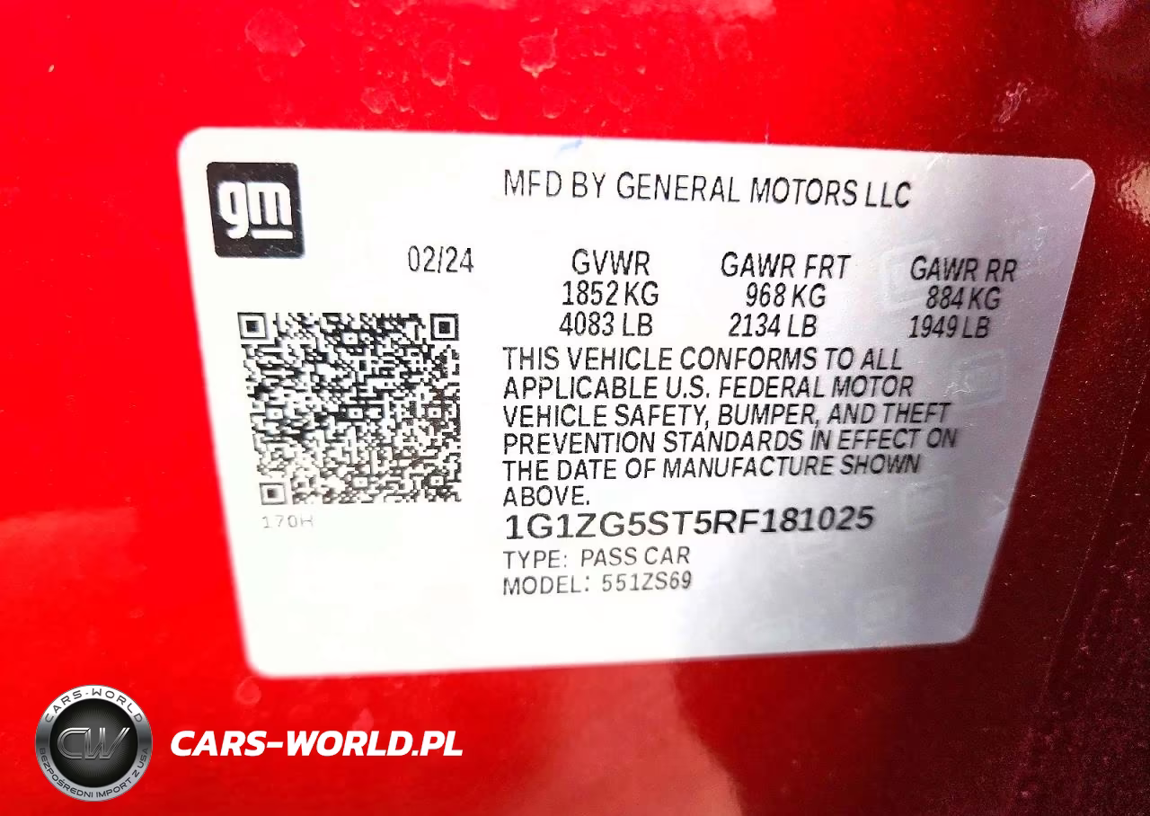2024 Chevrolet Malibu Rs VIN:1G1ZG5ST5RF181025 - 12