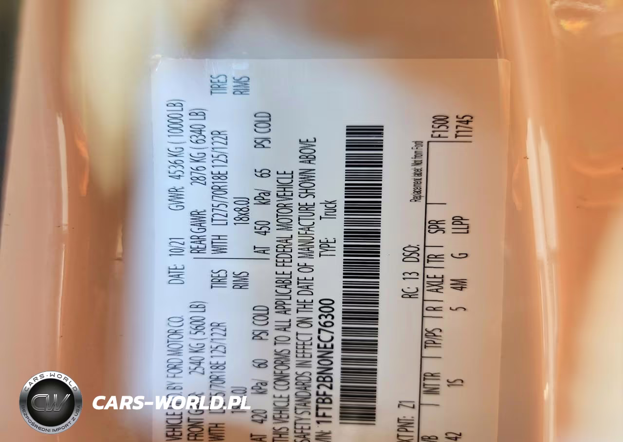 2022 Ford F250 Super Duty VIN:1FTBF2BN0NEC76300 - 12