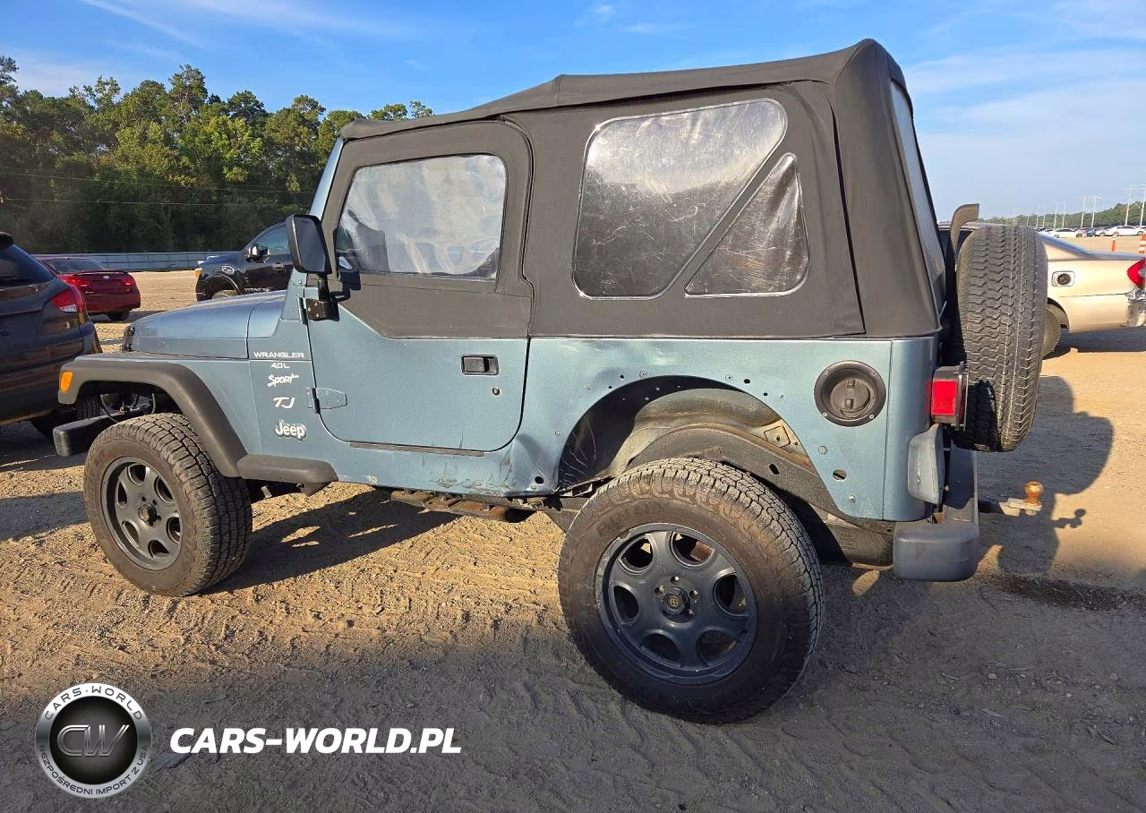 1998 Jeep Wrangler - Tj Sport VIN:1J4FY19S3WP760561 - 2