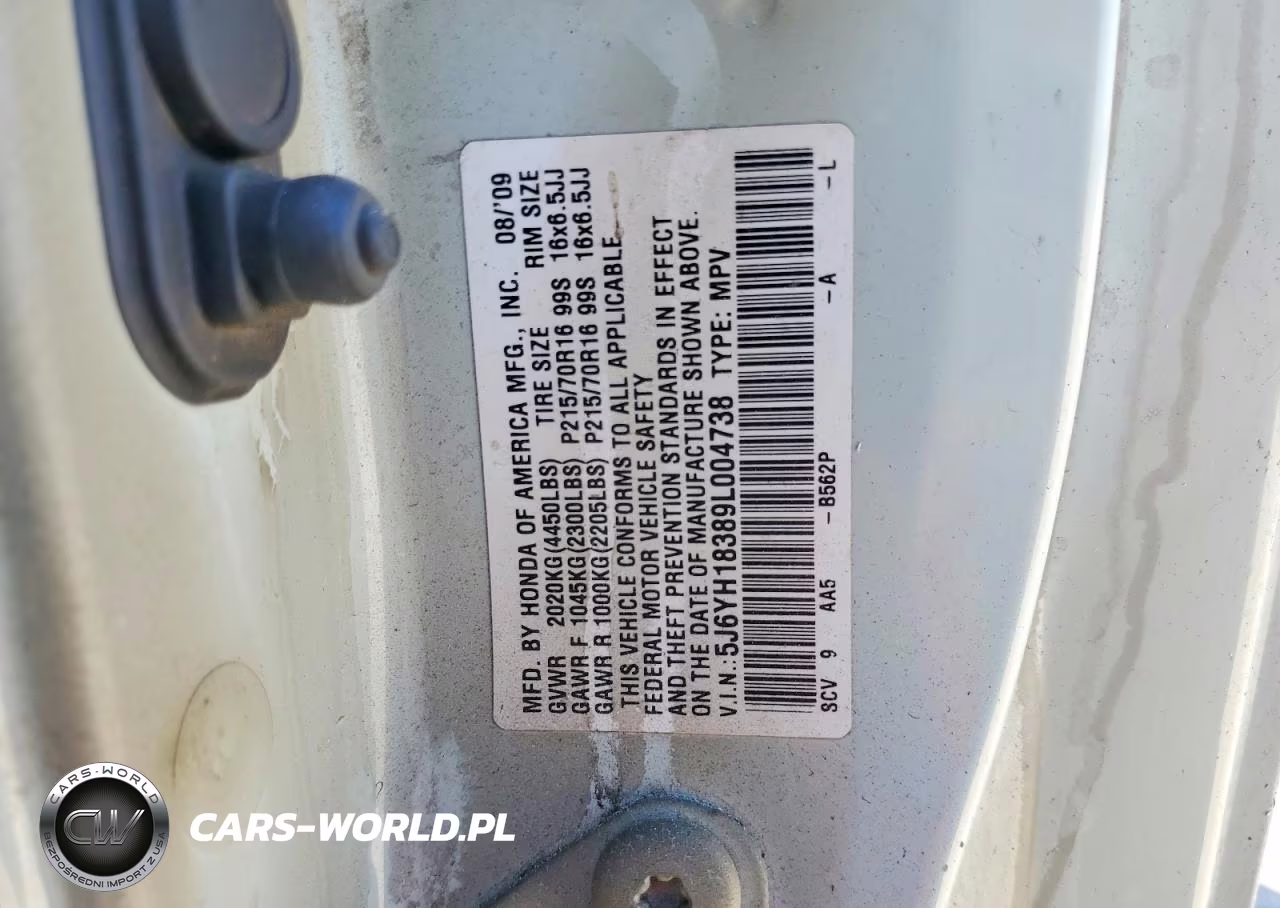 2009 Honda Element Lx VIN:5J6YH18389L004738 - 12