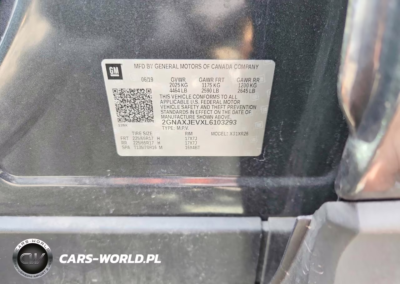 2020 Chevrolet Equinox Lt VIN:2GNAXJEVXL6103293 - 12