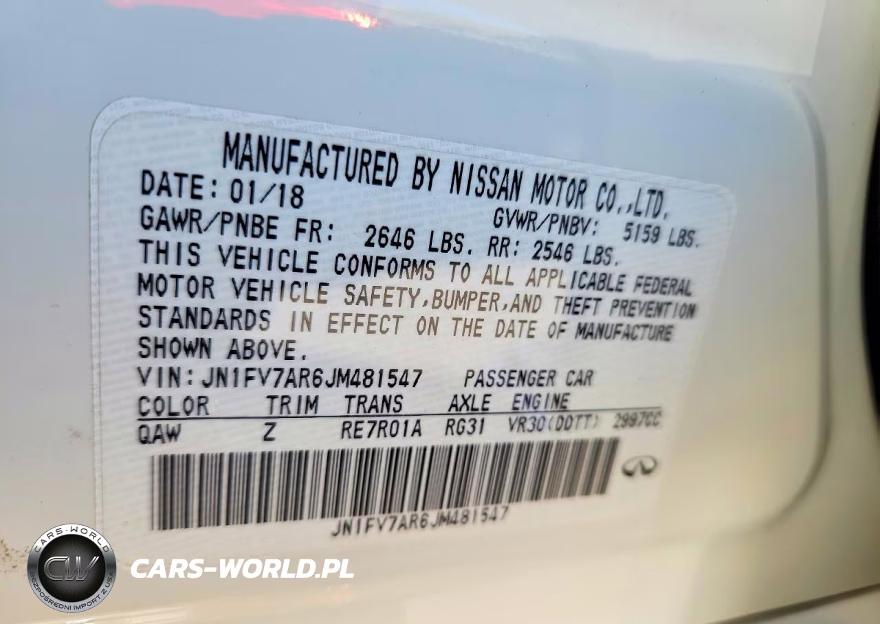 2018 Infiniti Q50 Red Sport 400 VIN:JN1FV7AR6JM481547 - 12