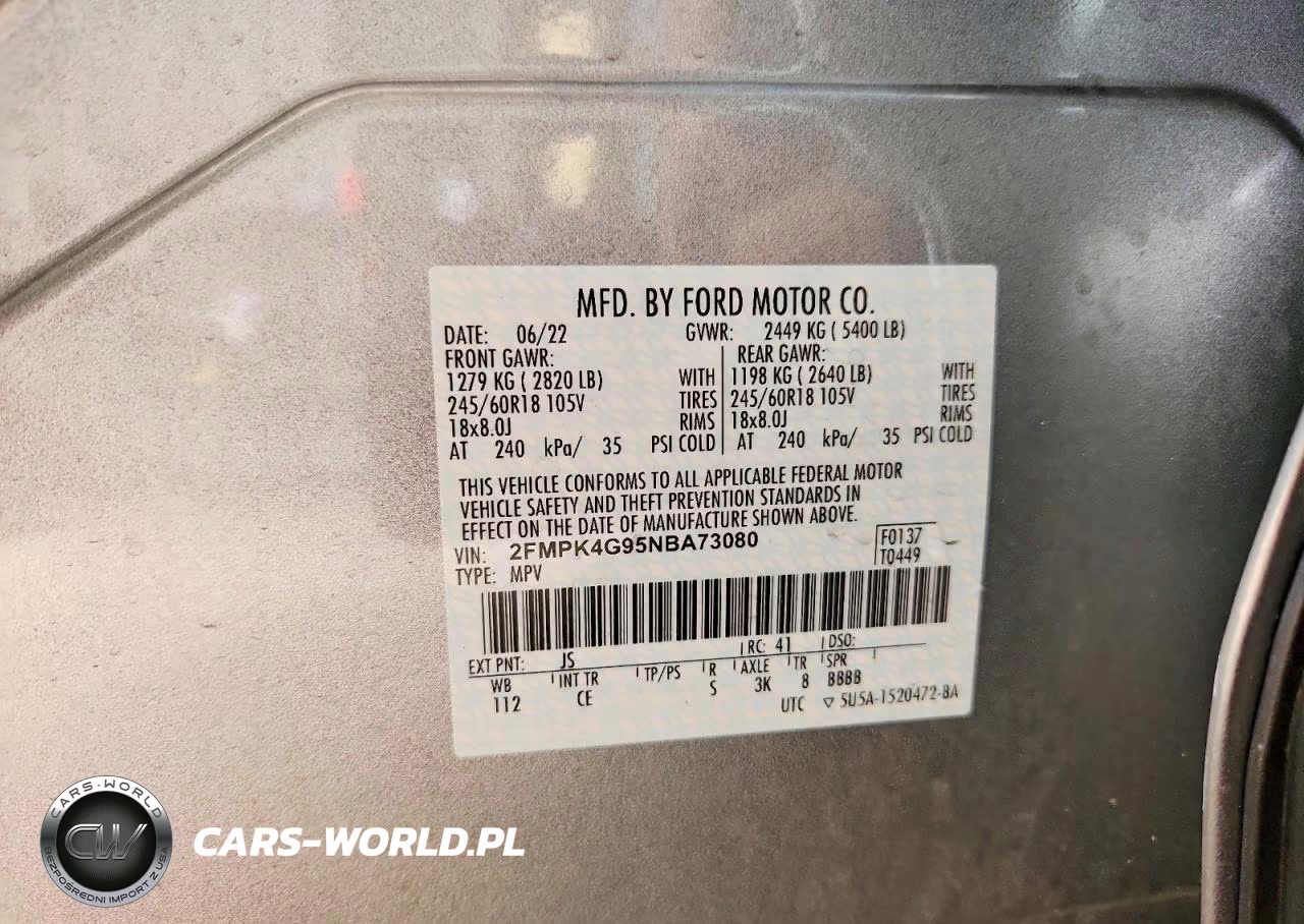 2022 Ford Edge Se VIN:2FMPK4G95NBA73080 - 13