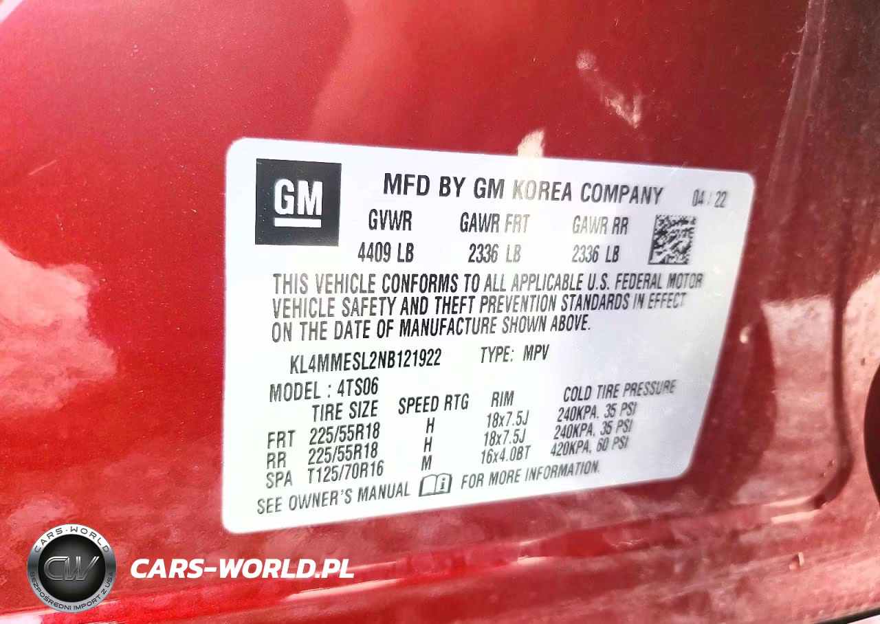 2022 Buick Encore Gx Select VIN:KL4MMESL2NB121922 - 13
