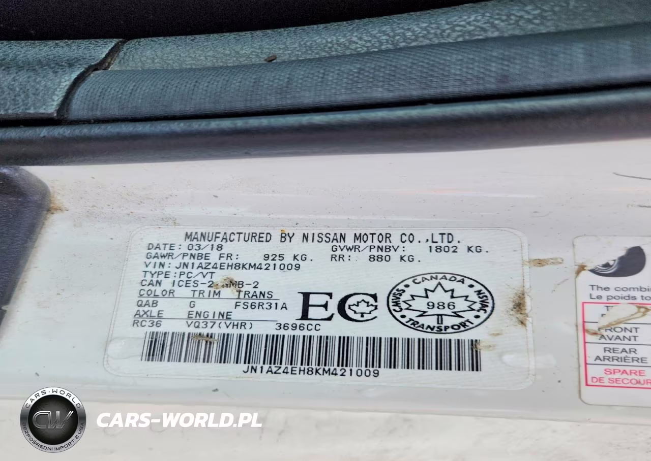 2019 Nissan 370Z Base VIN:JN1AZ4EH8KM421009 - 12