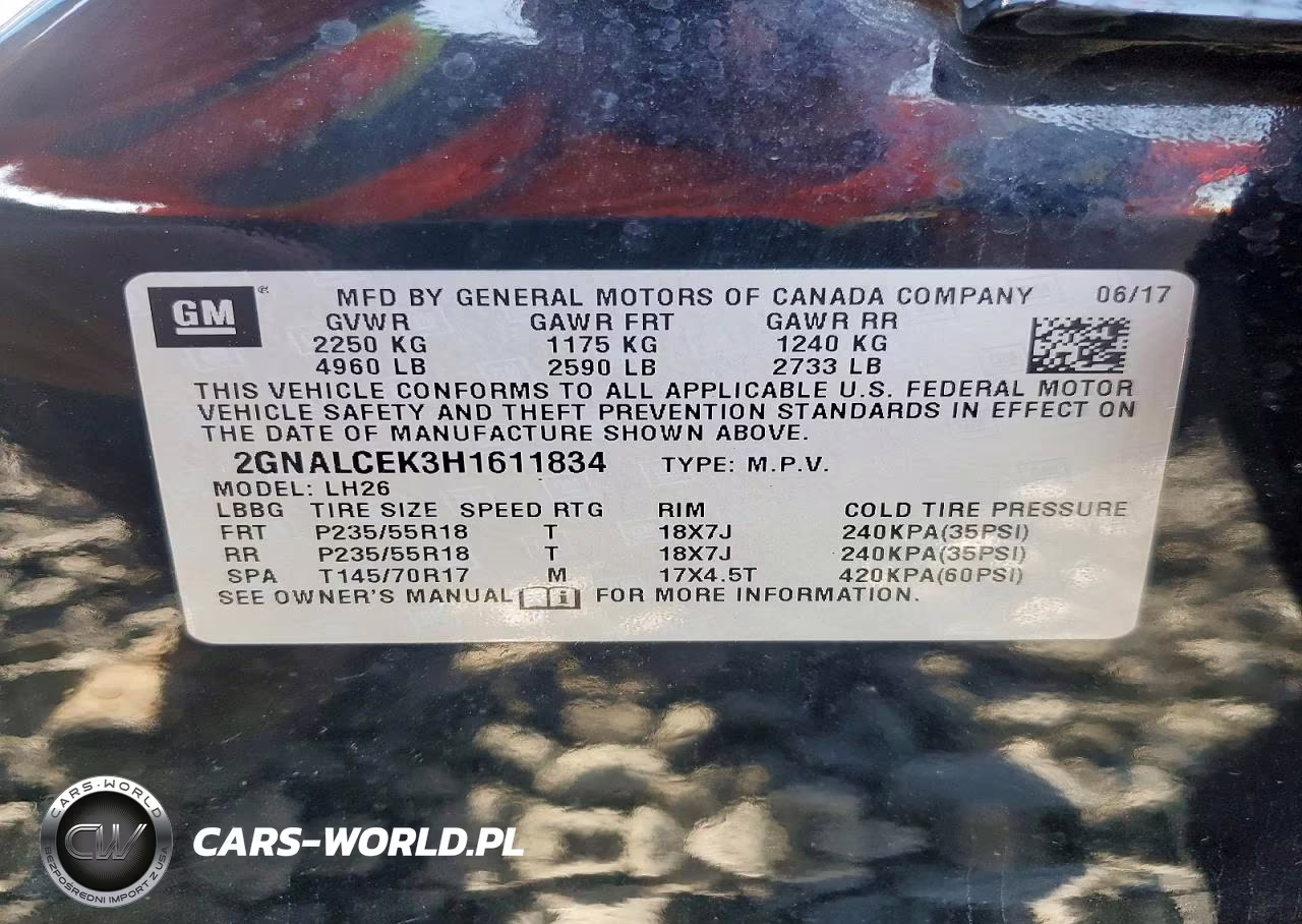 2017 Chevrolet Equinox Lt VIN:2GNALCEK3H1611834 - 13