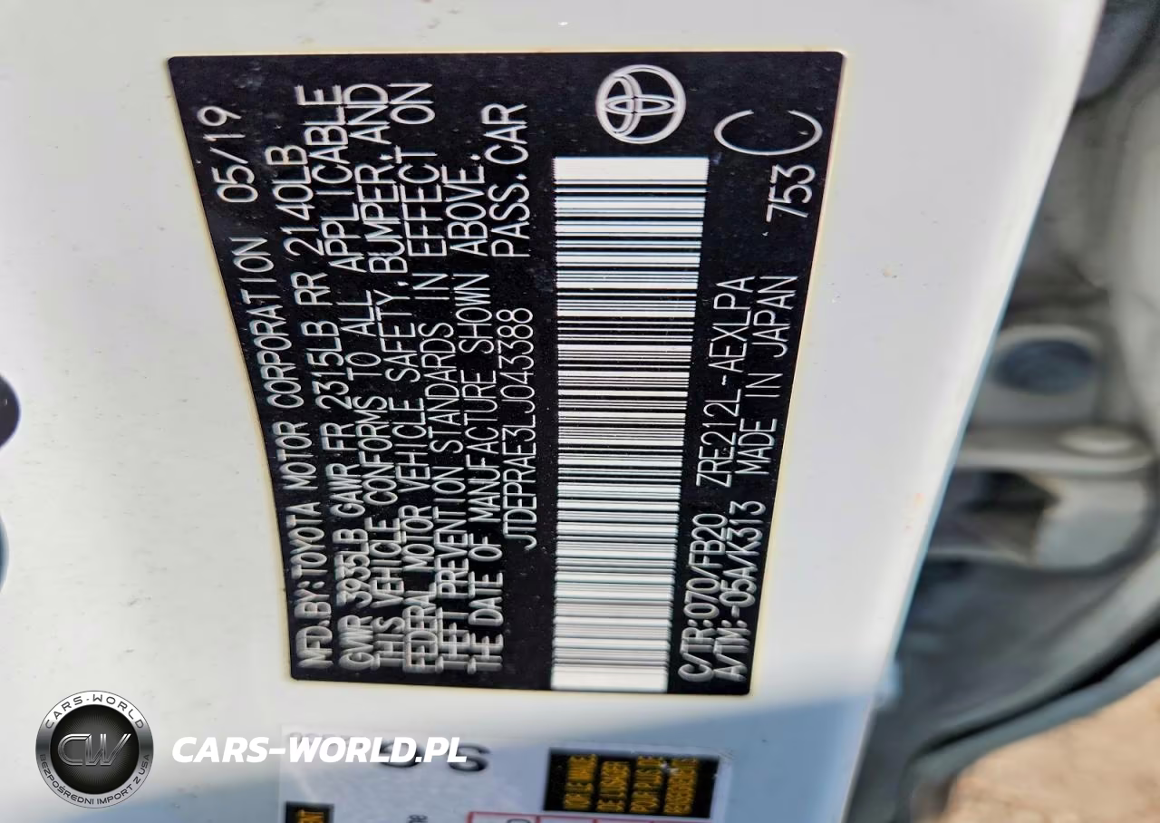 2020 Toyota Corolla Le VIN:JTDEPRAE3LJ043388 - 12