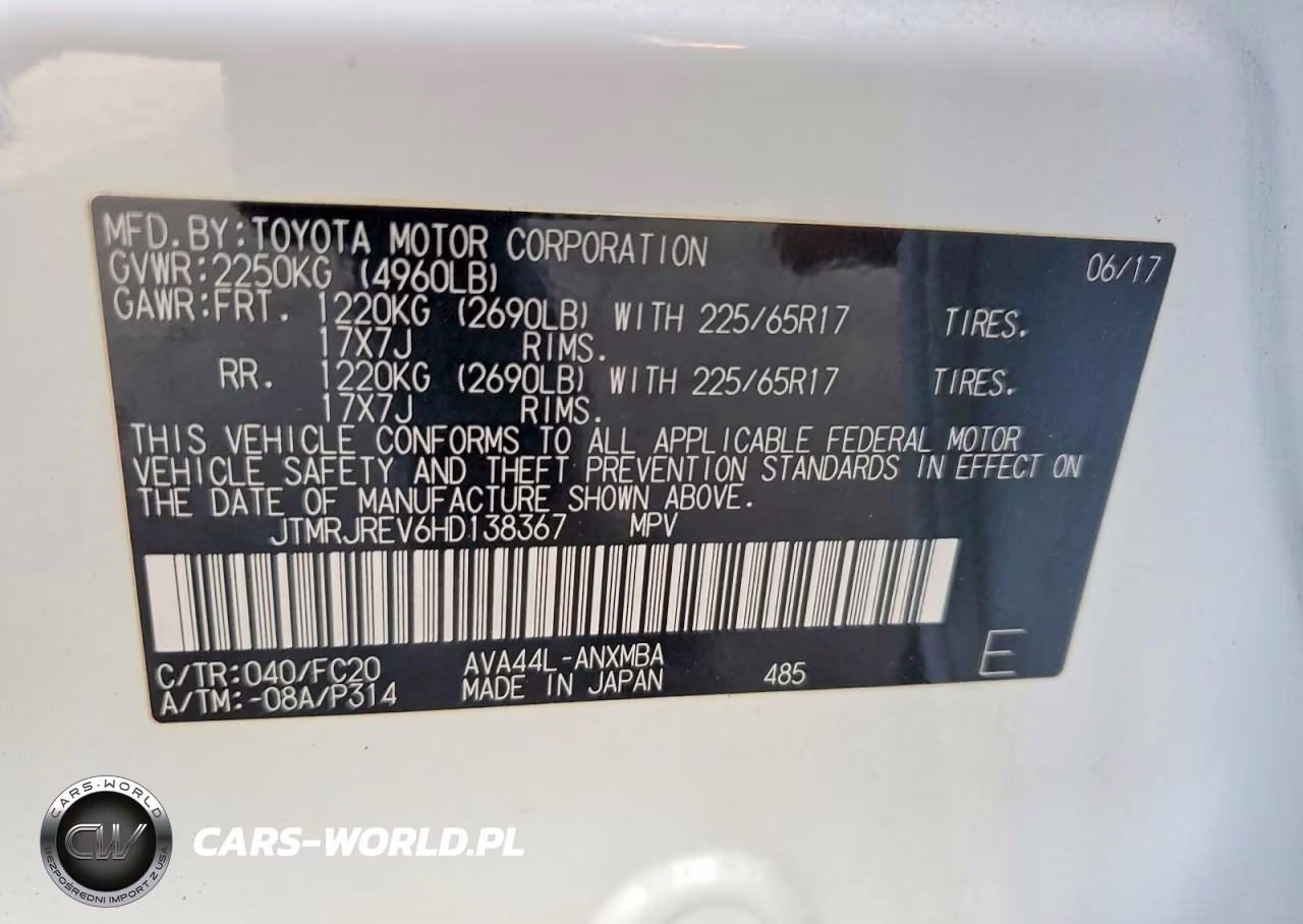 2017 Toyota Rav4 Hybrid Xle VIN:JTMRJREV6HD138367 - 12