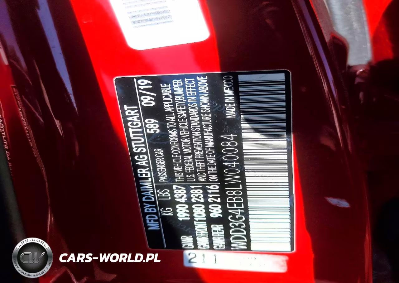 2020 Mercedes-Benz A 220 VIN:WDD3G4EB8LW040084 - 12
