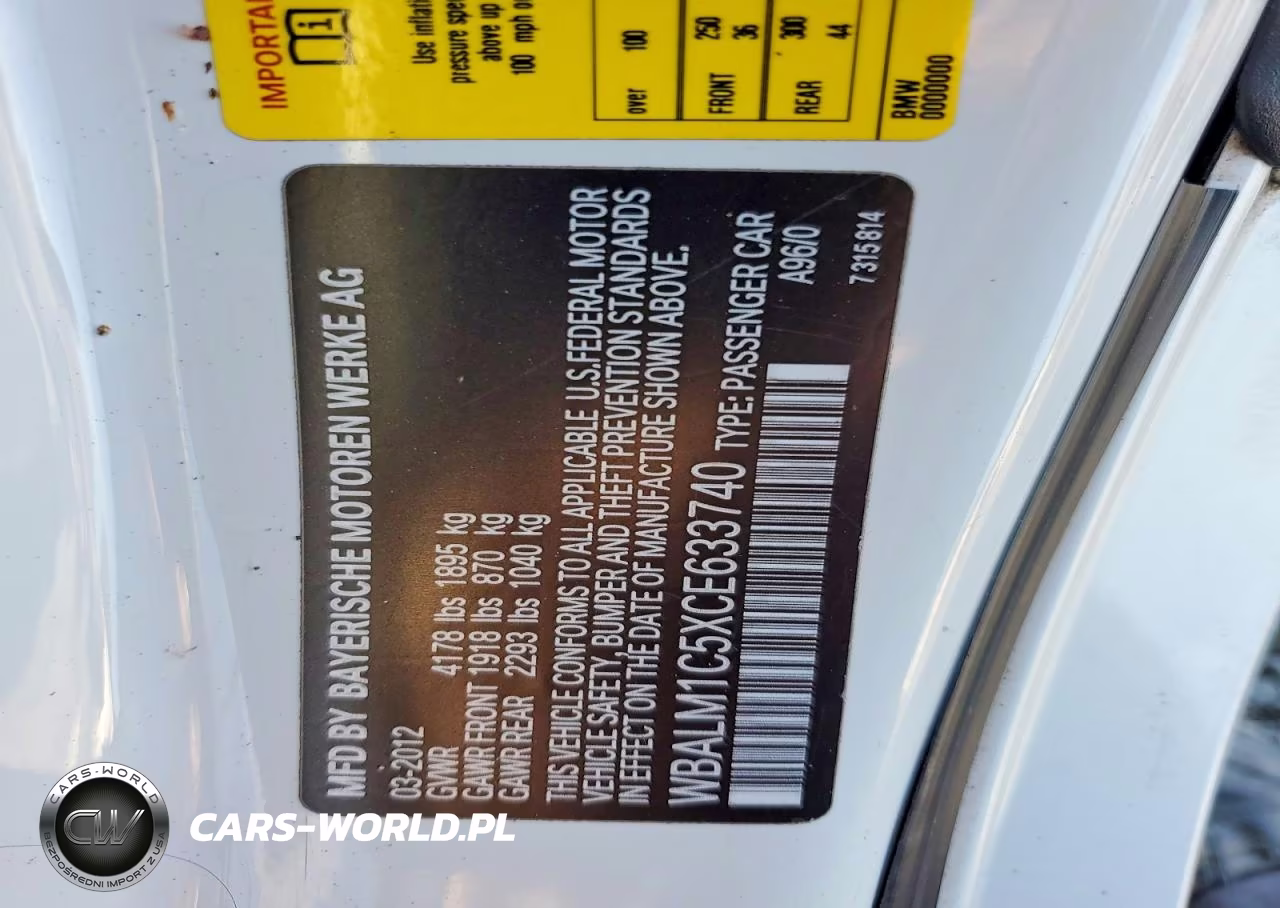 2012 BMW Z4 Sdrive35Is VIN:WBALM1C5XCE633740 - 12
