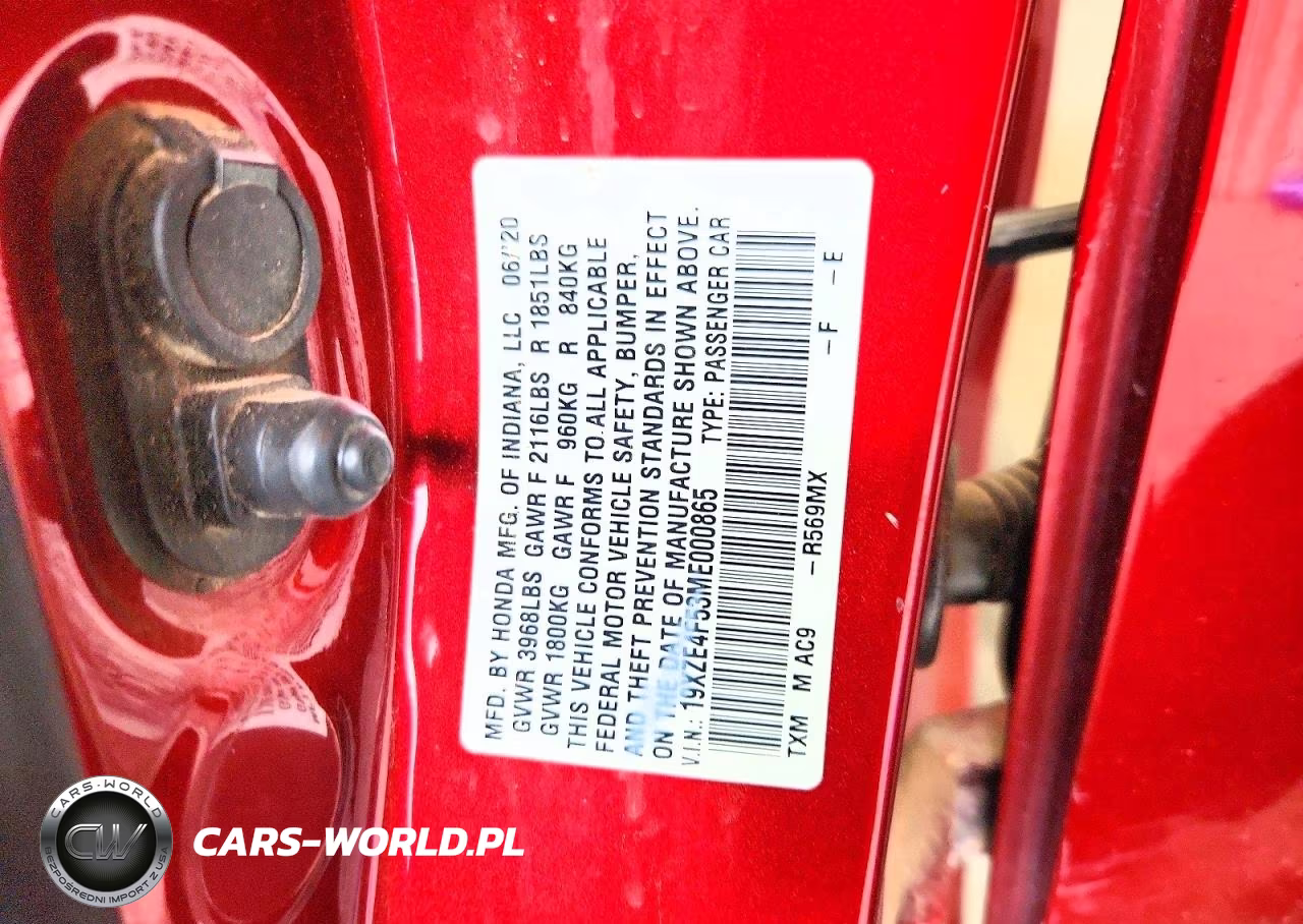2021 Honda Insight Ex VIN:19XZE4F53ME000865 - 12