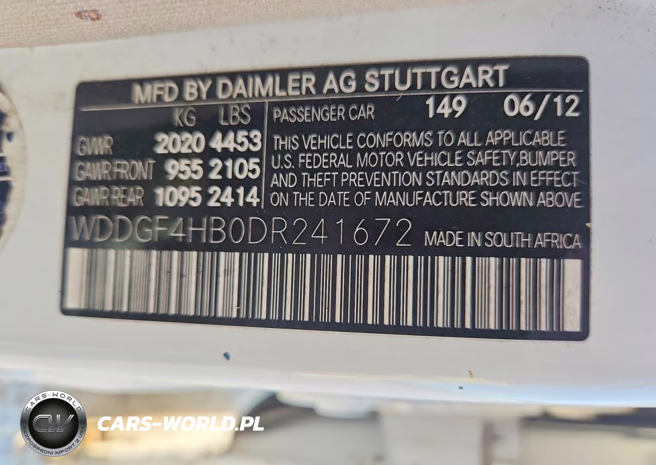 2013 Mercedes-Benz C 250 VIN:WDDGF4HB0DR241672 - 12