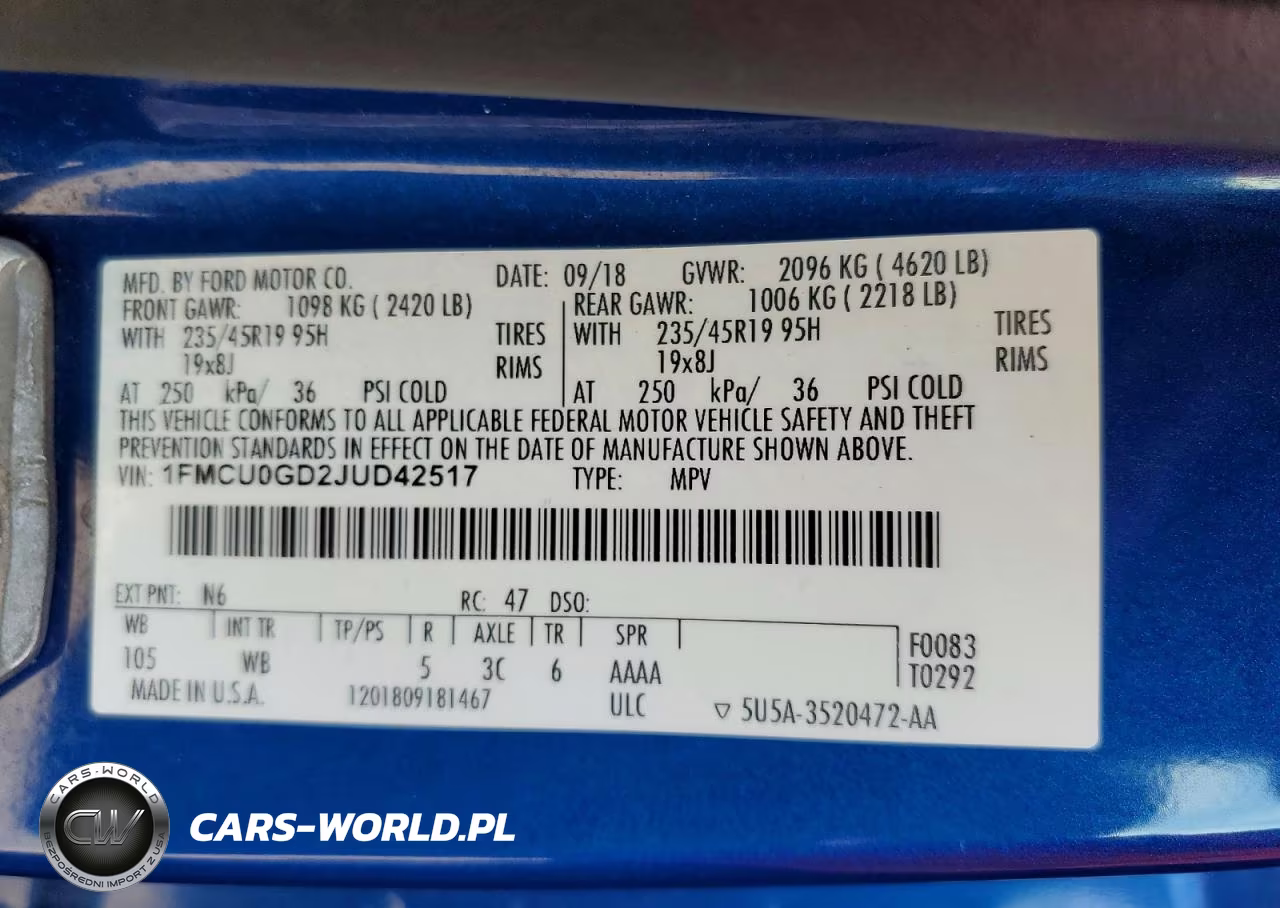 2018 Ford Escape Se VIN:1FMCU0GD2JUD42517 - 13
