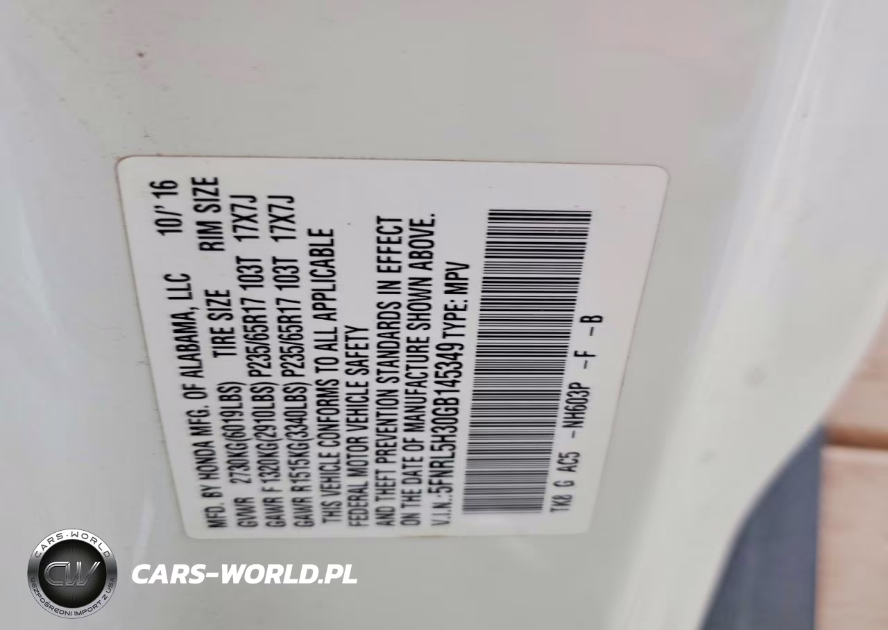 2016 Honda Odyssey Se VIN:5FNRL5H30GB145349 - 14