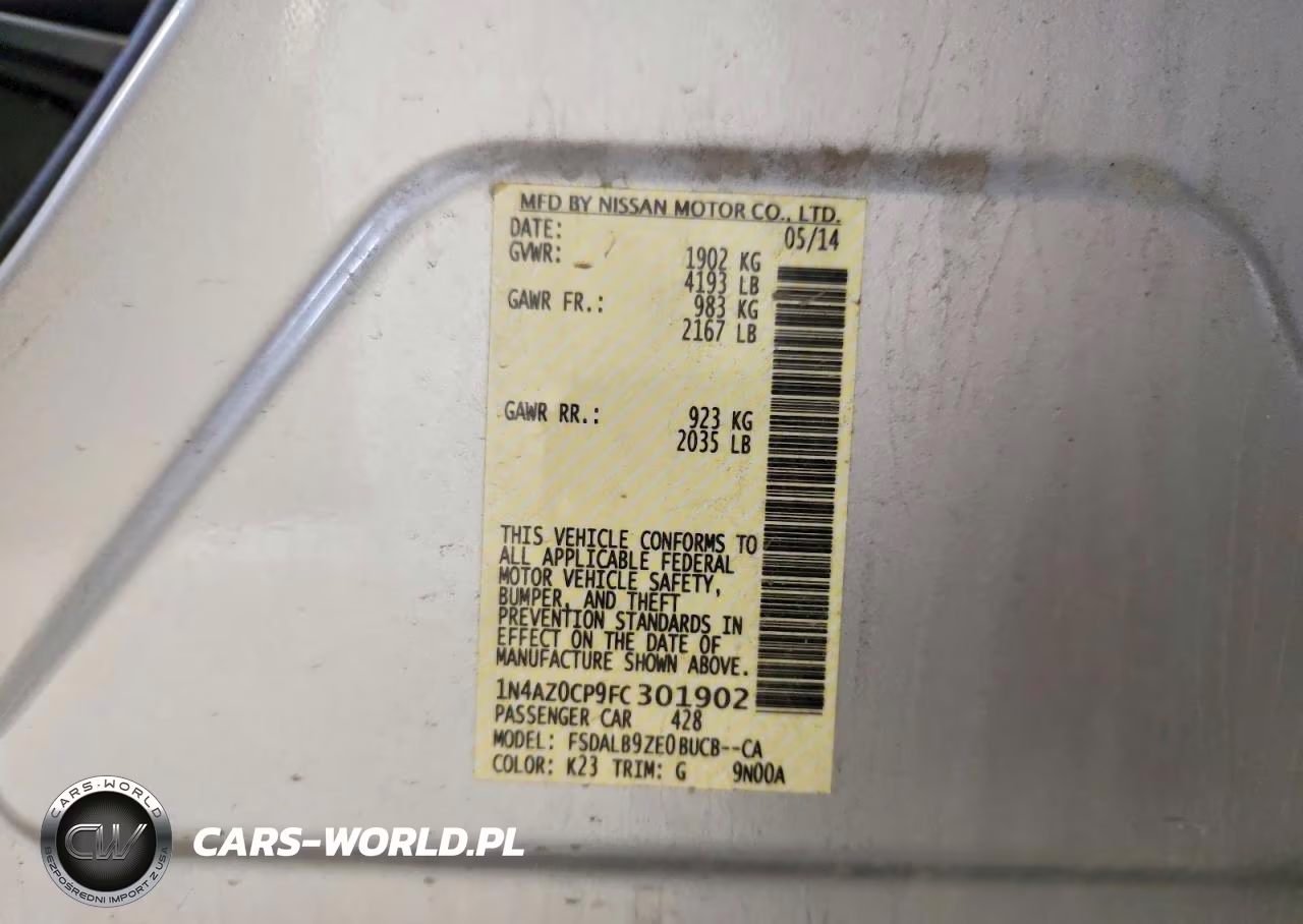 2015 Nissan Leaf S VIN:1N4AZ0CP9FC301902 - 12