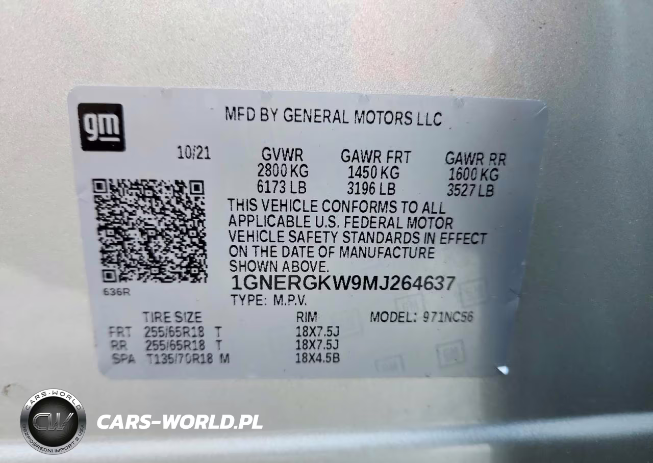 2021 Chevrolet Traverse Lt VIN:1GNERGKW9MJ264637 - 13