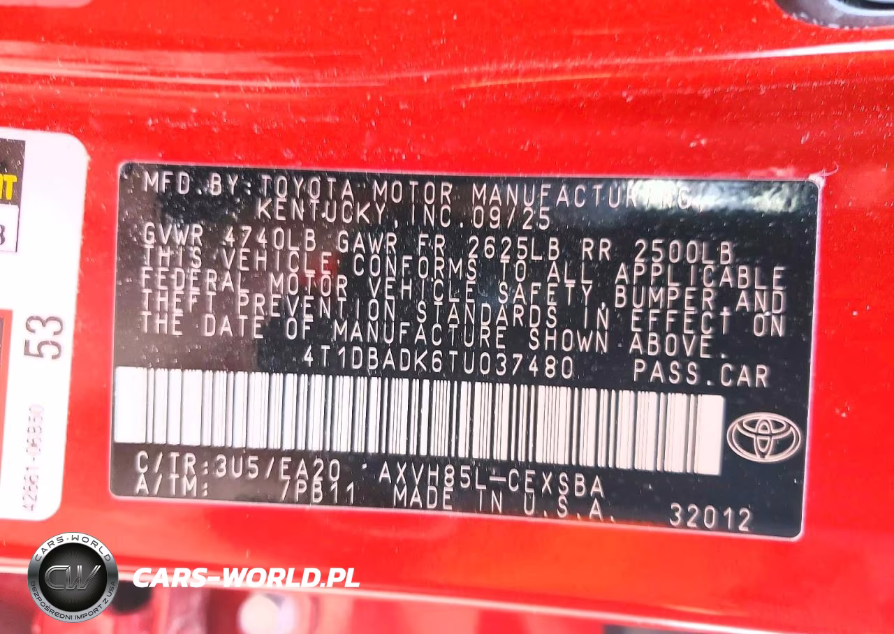 2026 Toyota Camry Nightshade VIN:4T1DBADK6TU037480 - 12