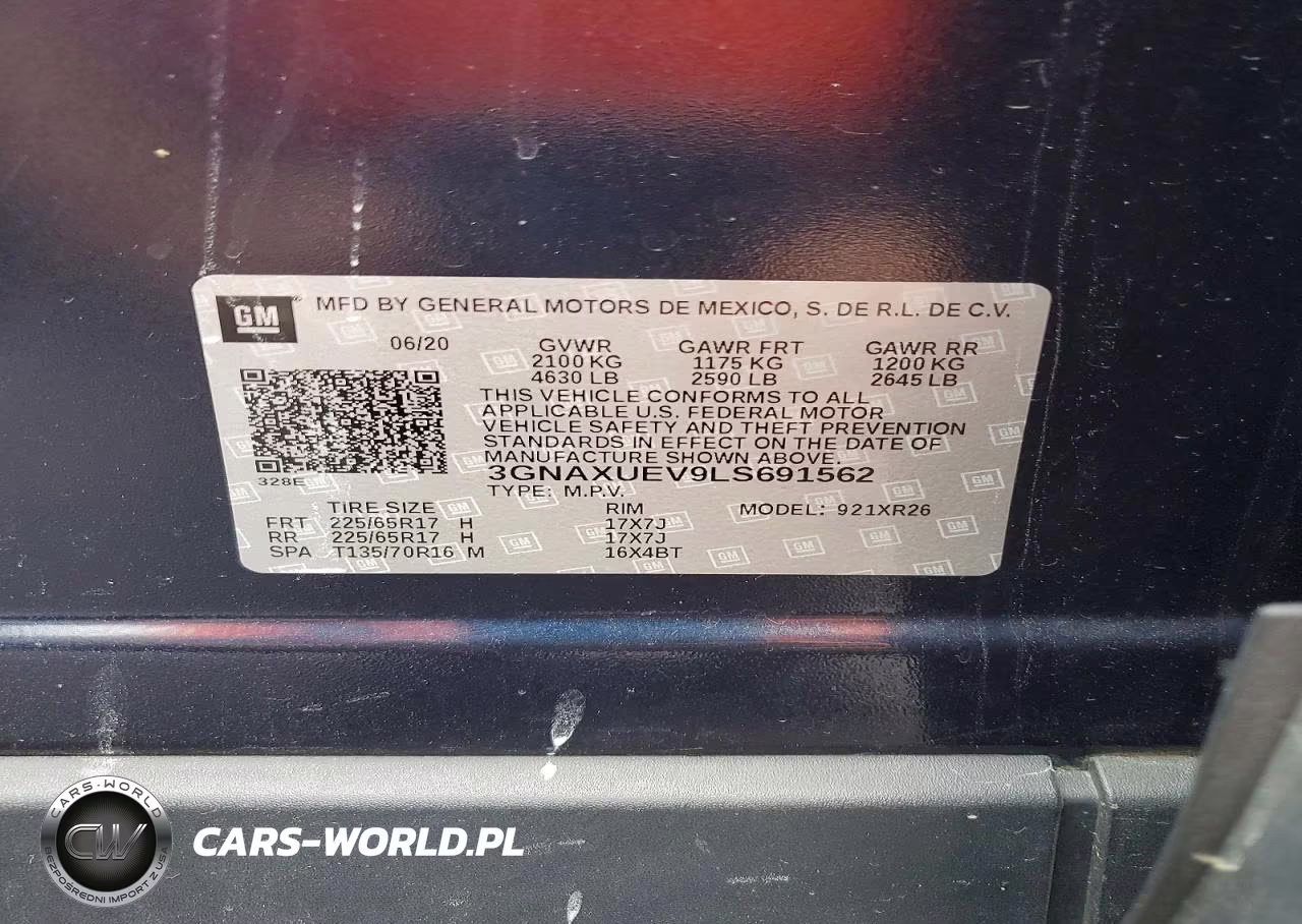 2020 Chevrolet Equinox Lt VIN:3GNAXUEV9LS691562 - 13