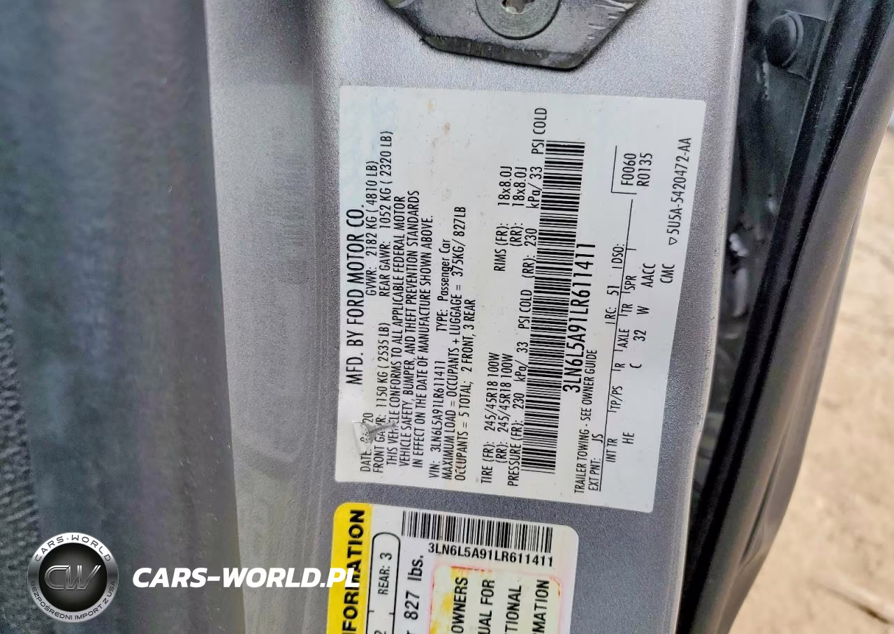2020 Lincoln Mkz VIN:3LN6L5A91LR611411 - 13