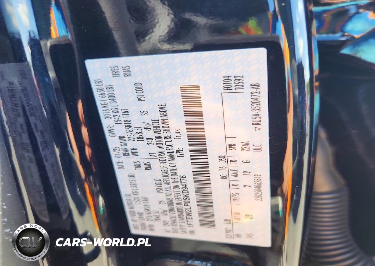 2025 Ford F150 Stx VIN:1FTEW2LP0SKD94776 - 12
