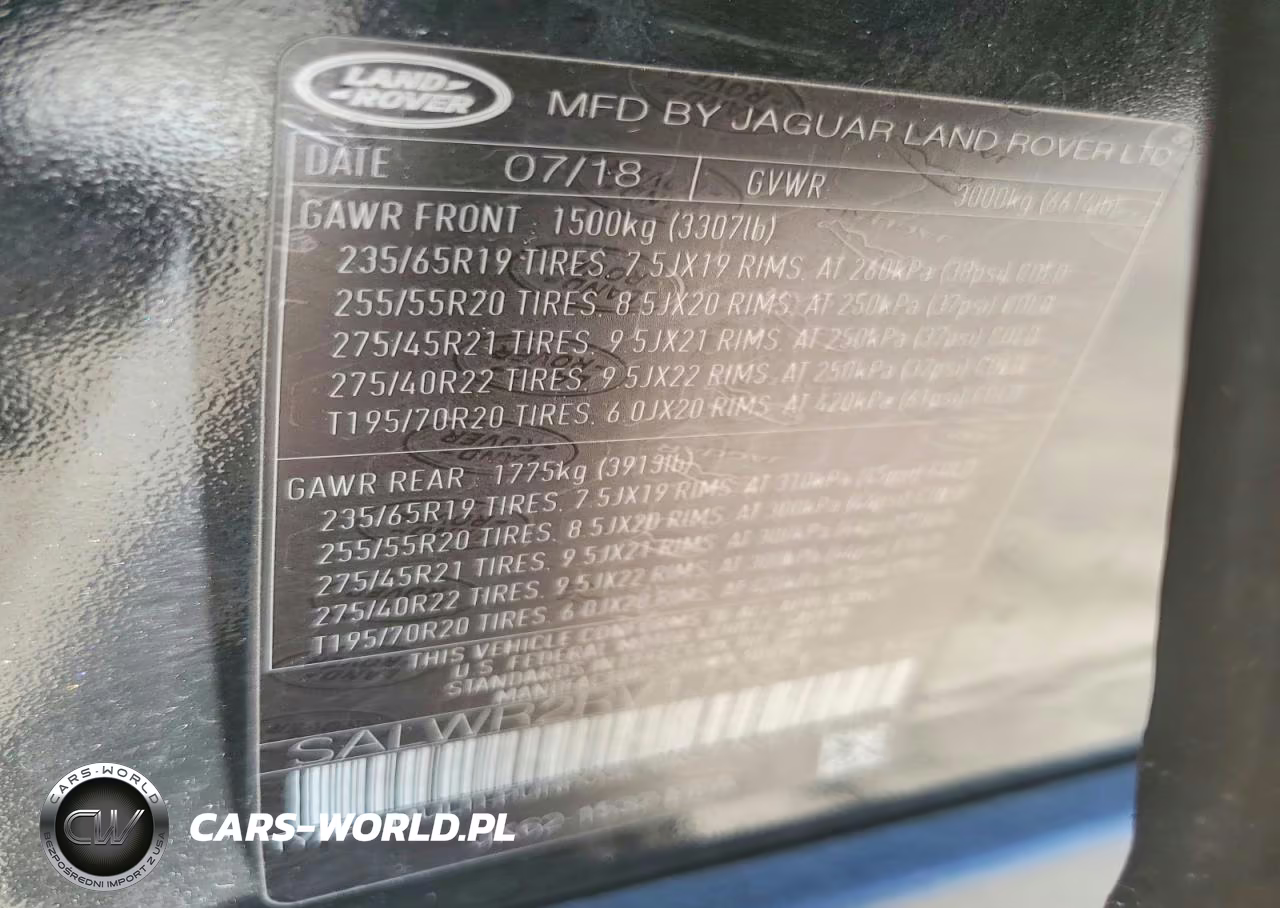 2018 Land Rover Range Rover Sport Hse VIN:SALWR2RV1JA813815 - 13