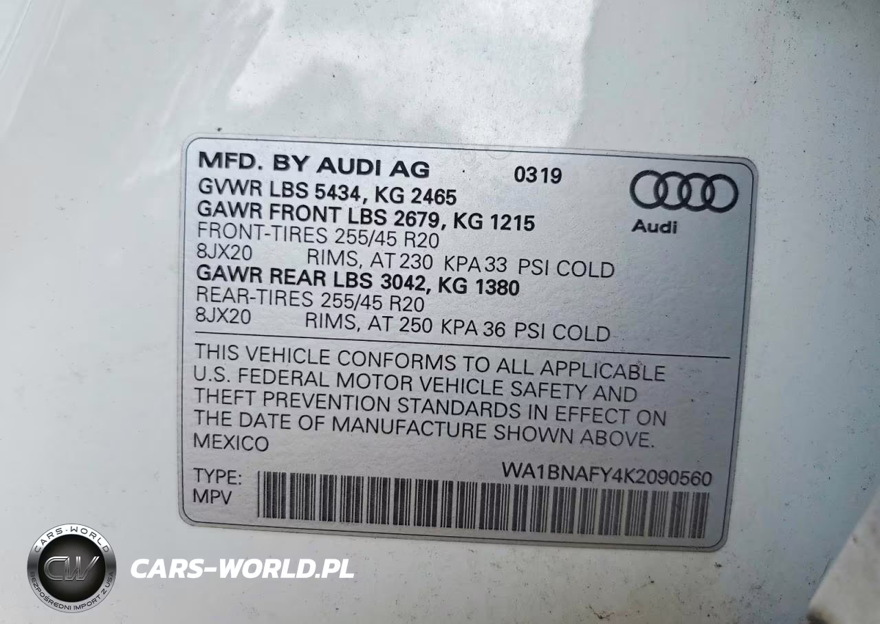 2019 Audi Q5 Premium Plus VIN:WA1BNAFY4K2090560 - 13