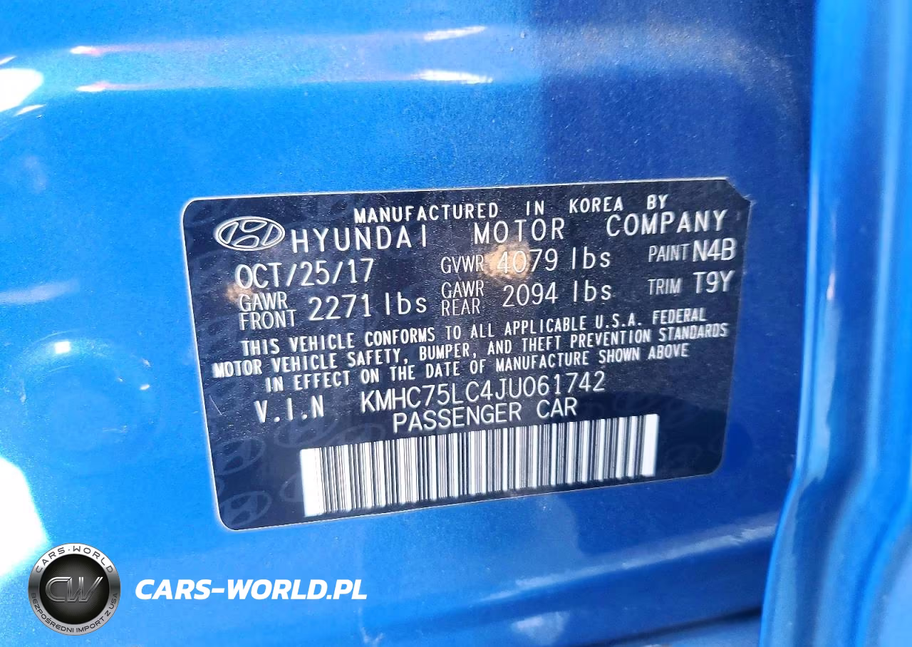2018 Hyundai Ioniq Sel VIN:KMHC75LC4JU061742 - 12