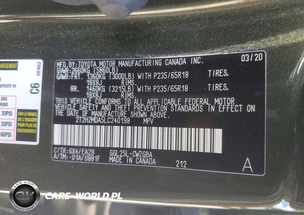 2020 Lexus Rx VIN:2T2HZMDA5LC240198 - 13