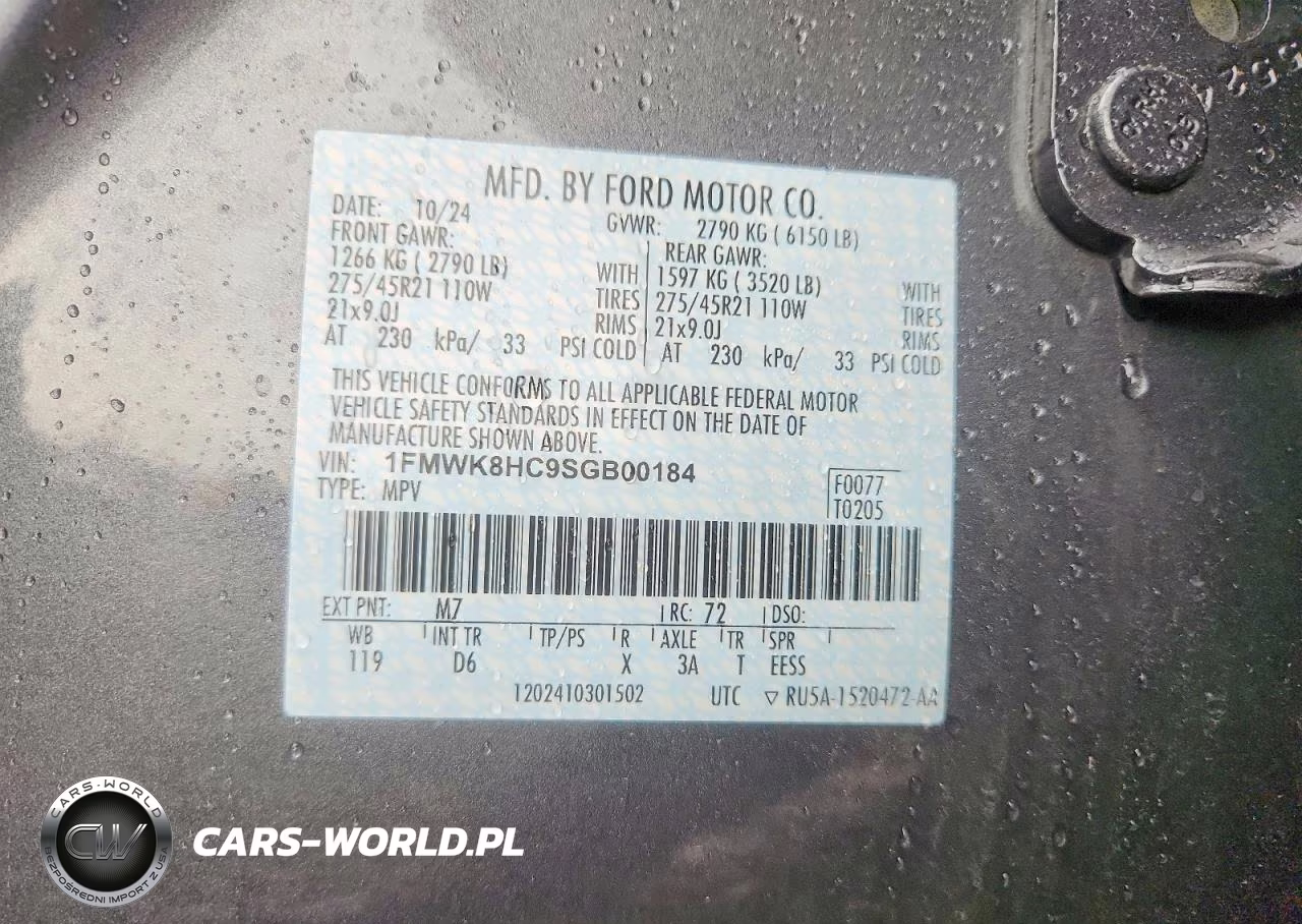 2025 Ford Explorer Platinum VIN:1FMWK8HC9SGB00184 - 13