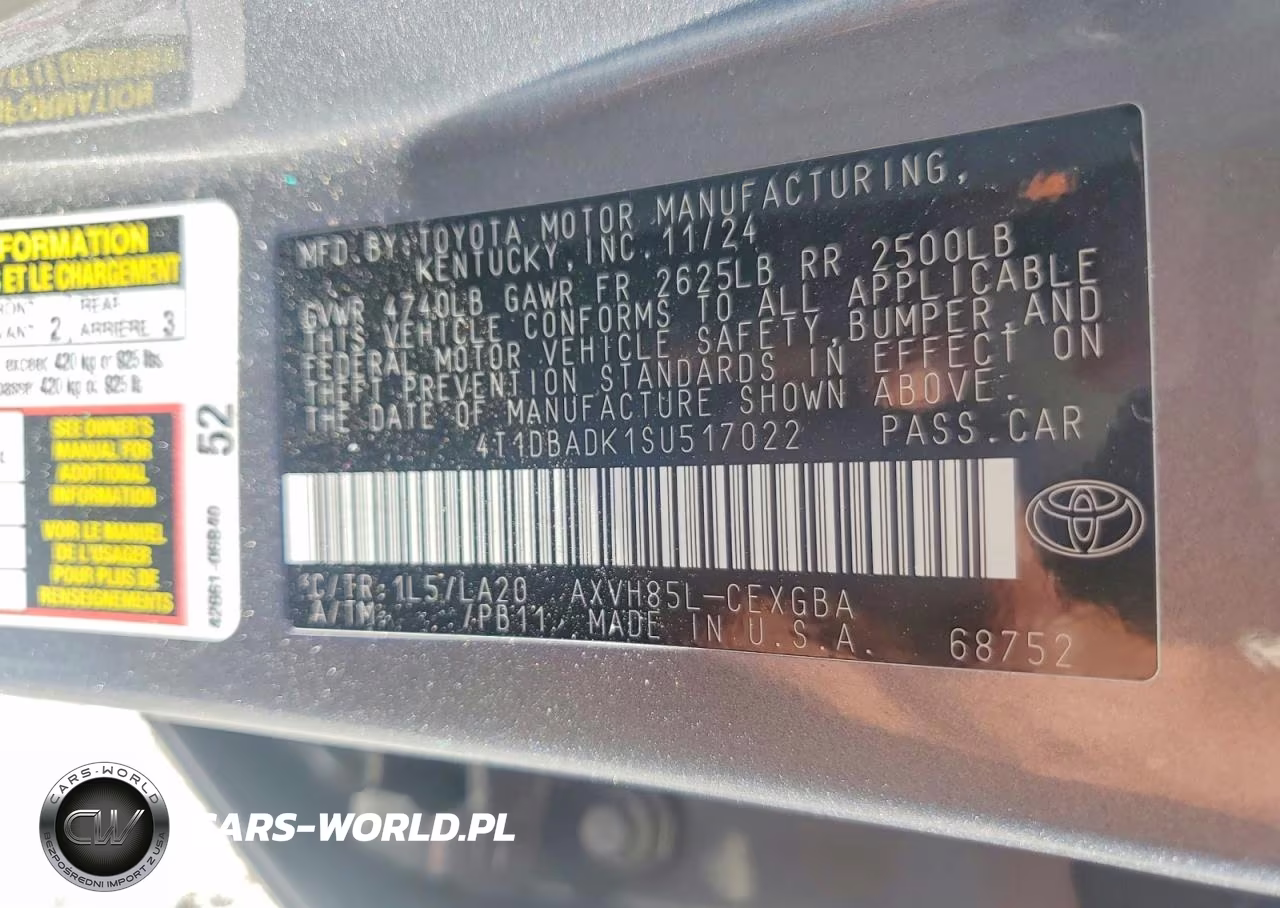 2025 Toyota Camry Xle VIN:4T1DBADK1SU517022 - 12