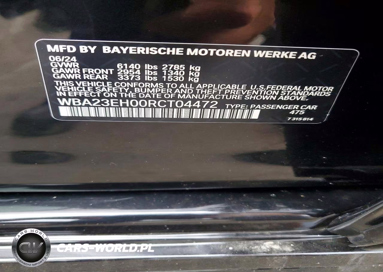 2024 BMW 740 I VIN:WBA23EH00RCT04472 - 12