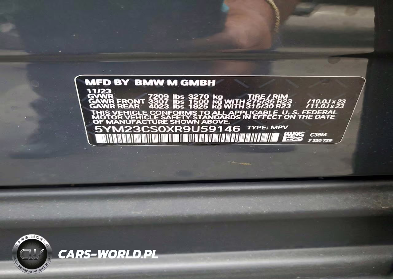 2024 BMW Xm VIN:5YM23CS0XR9U59146 - 13