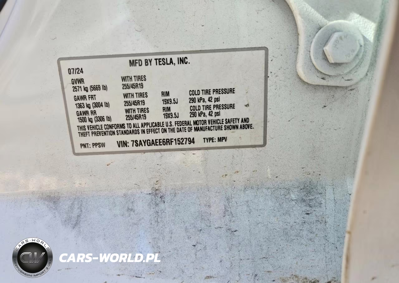 2024 Tesla Model Y VIN:7SAYGAEE6RF152794 - 14