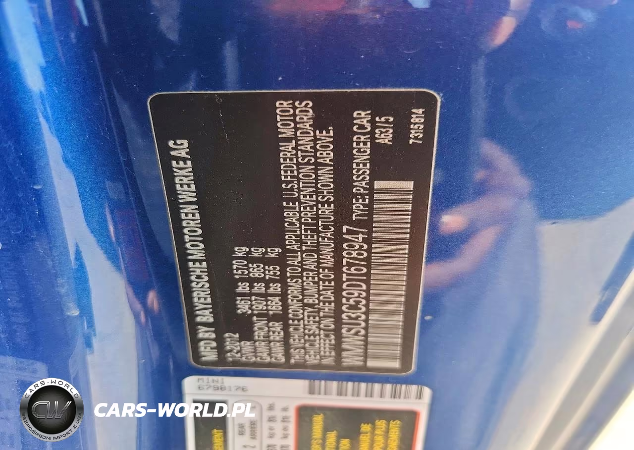 2013 Mini Cooper VIN:WMWSU3C59DT678947 - 12
