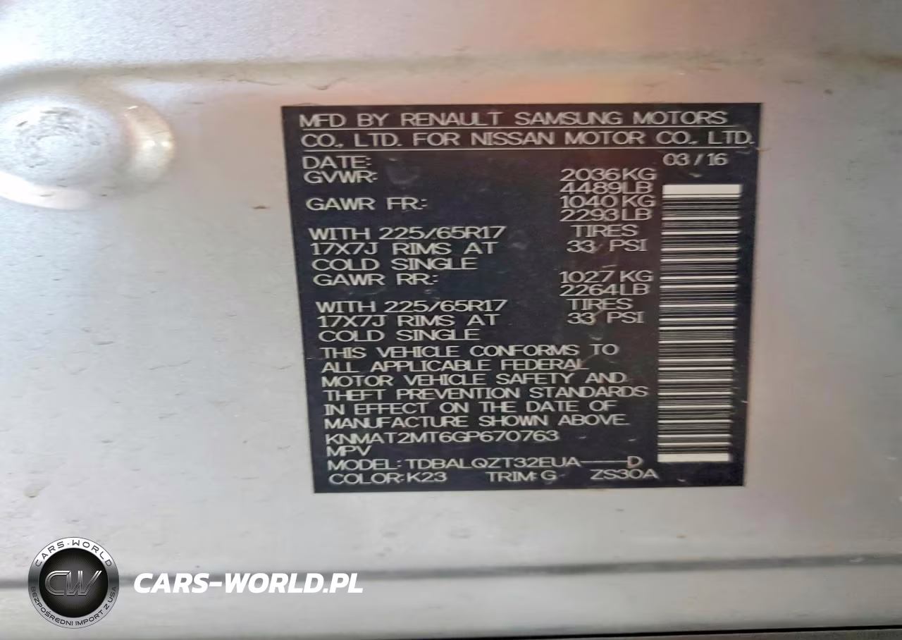 2016 Nissan Rogue Sv VIN:KNMAT2MT6GP670763 - 12