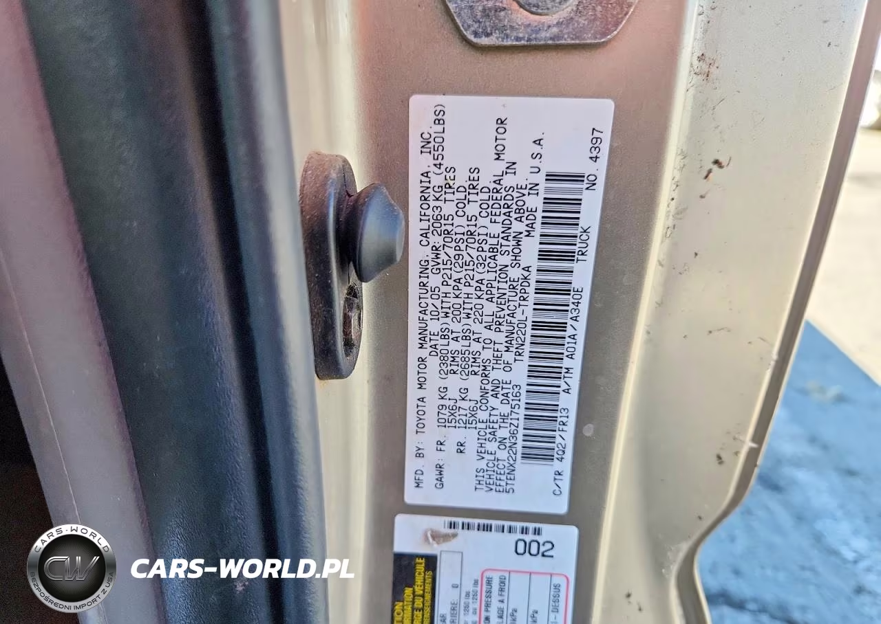 2006 Toyota Tacoma Base VIN:5TENX22N36Z175163 - 12