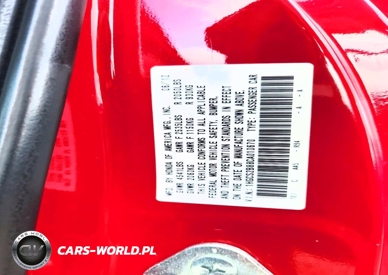 2012 Honda Accord Exl VIN:1HGCS2B88CA010670 - 12