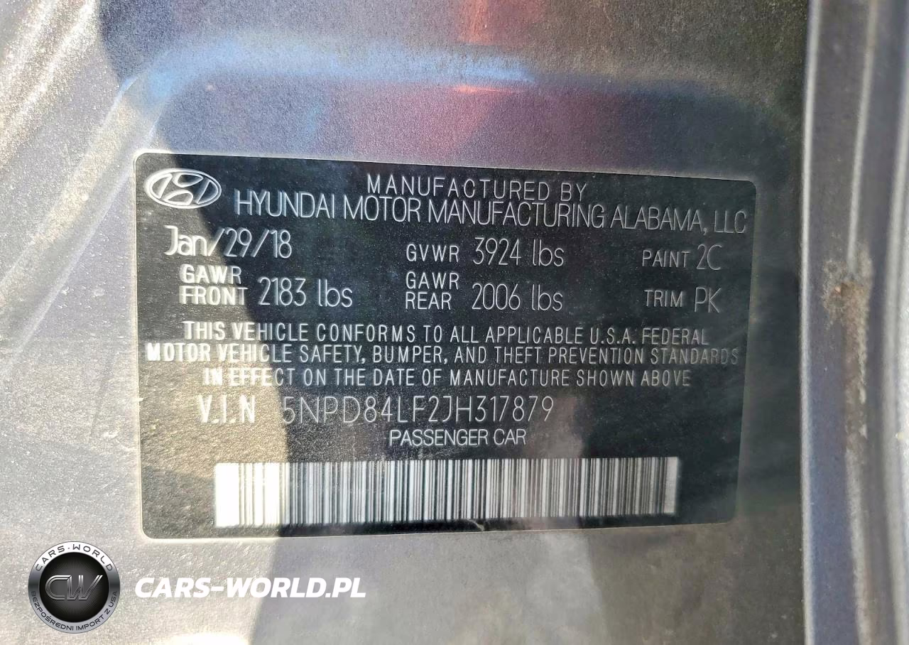 2018 Hyundai Elantra Sel VIN:5NPD84LF2JH317879 - 12