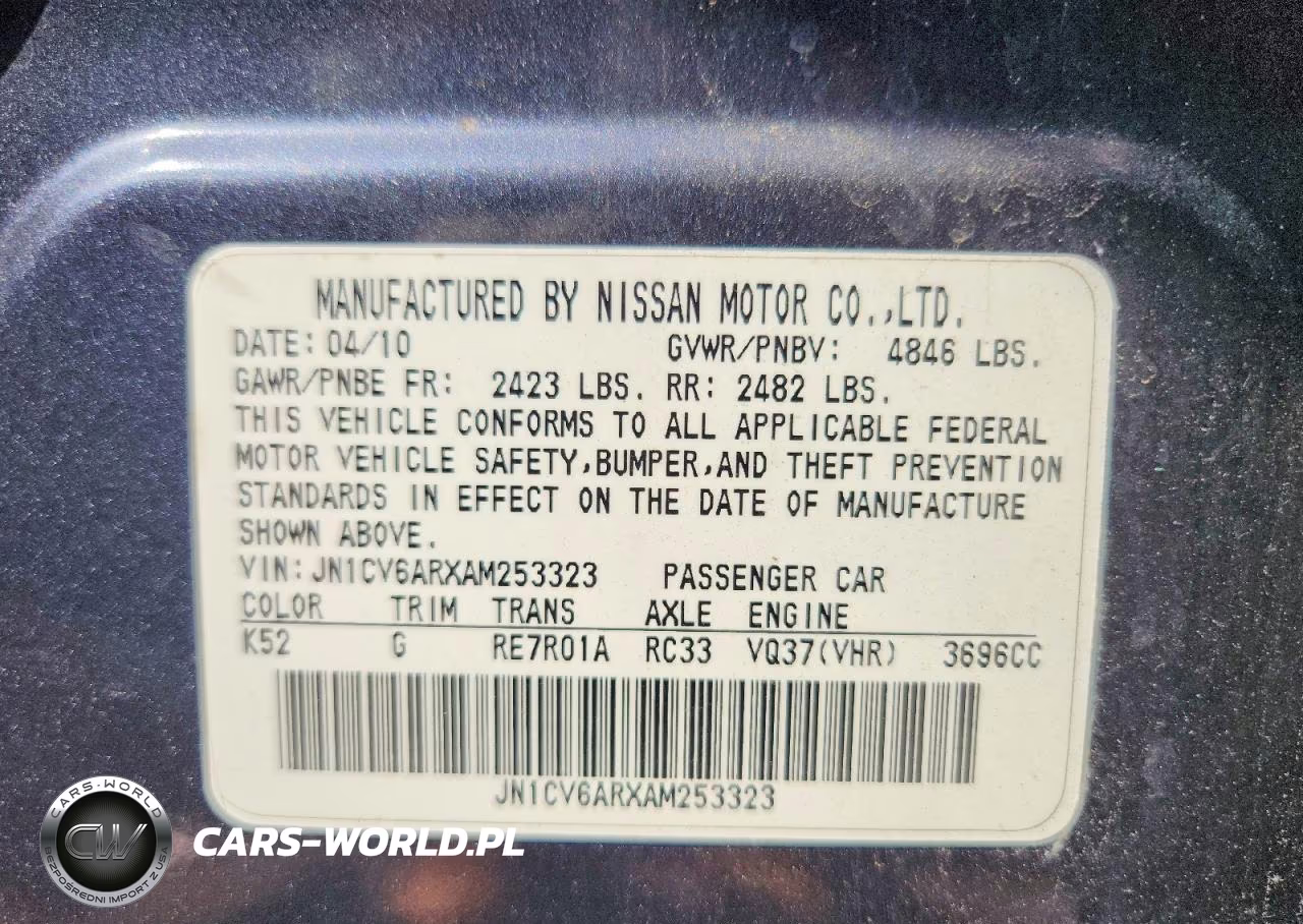 2010 Infiniti G37 Sedan X VIN:JN1CV6ARXAM253323 - 12