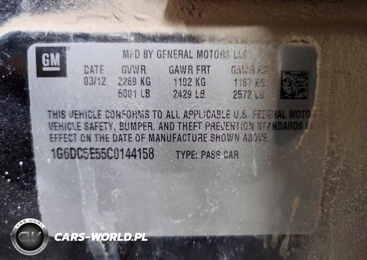 2012 Cadillac Cts VIN:1G6DC5E55C0144158 - 12