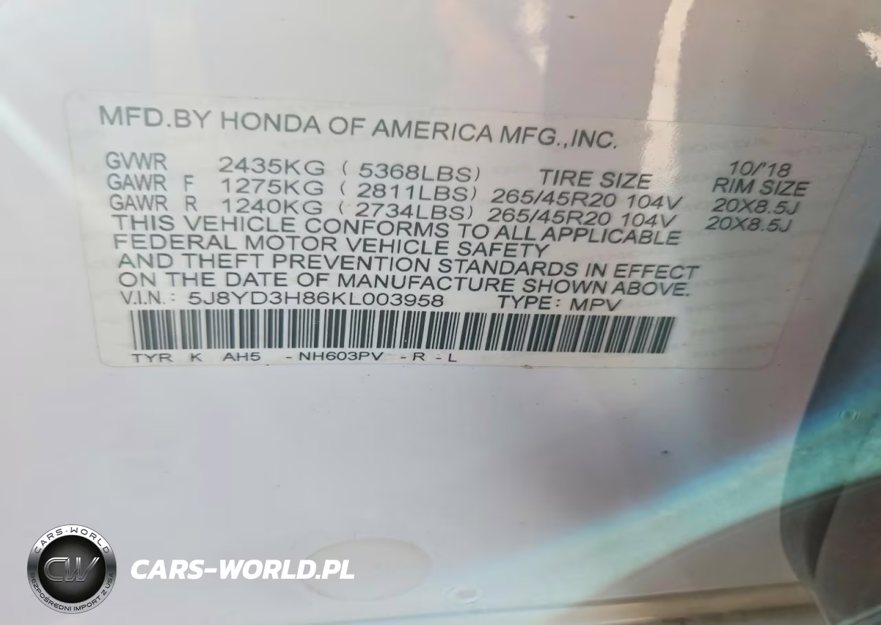 2019 Acura Mdx Advance VIN:5J8YD3H86KL003958 - 13