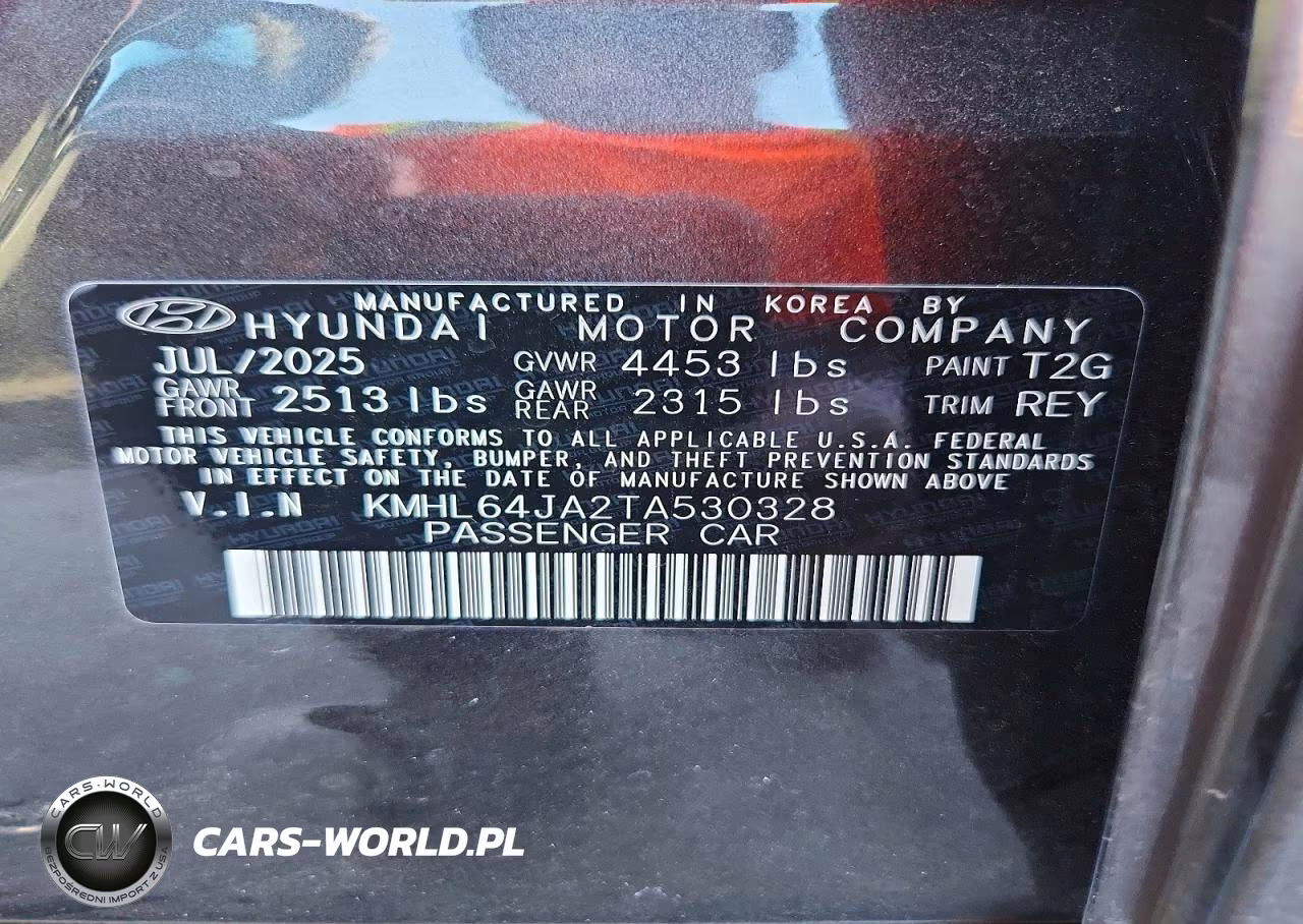 2026 Hyundai Sonata Sel Sport VIN:KMHL64JA2TA530328 - 12
