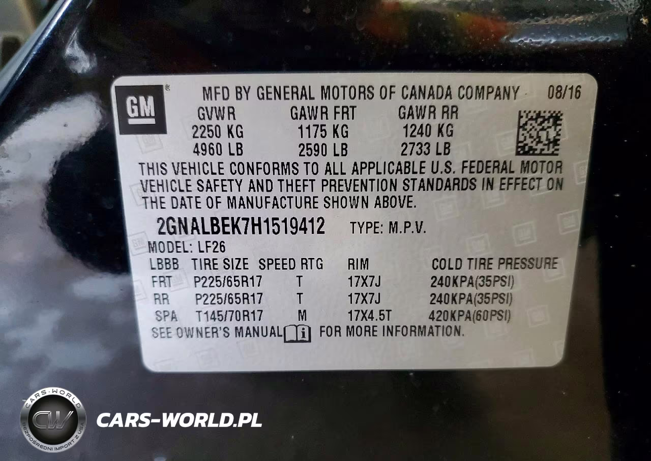 2017 Chevrolet Equinox Ls VIN:2GNALBEK7H1519412 - 13