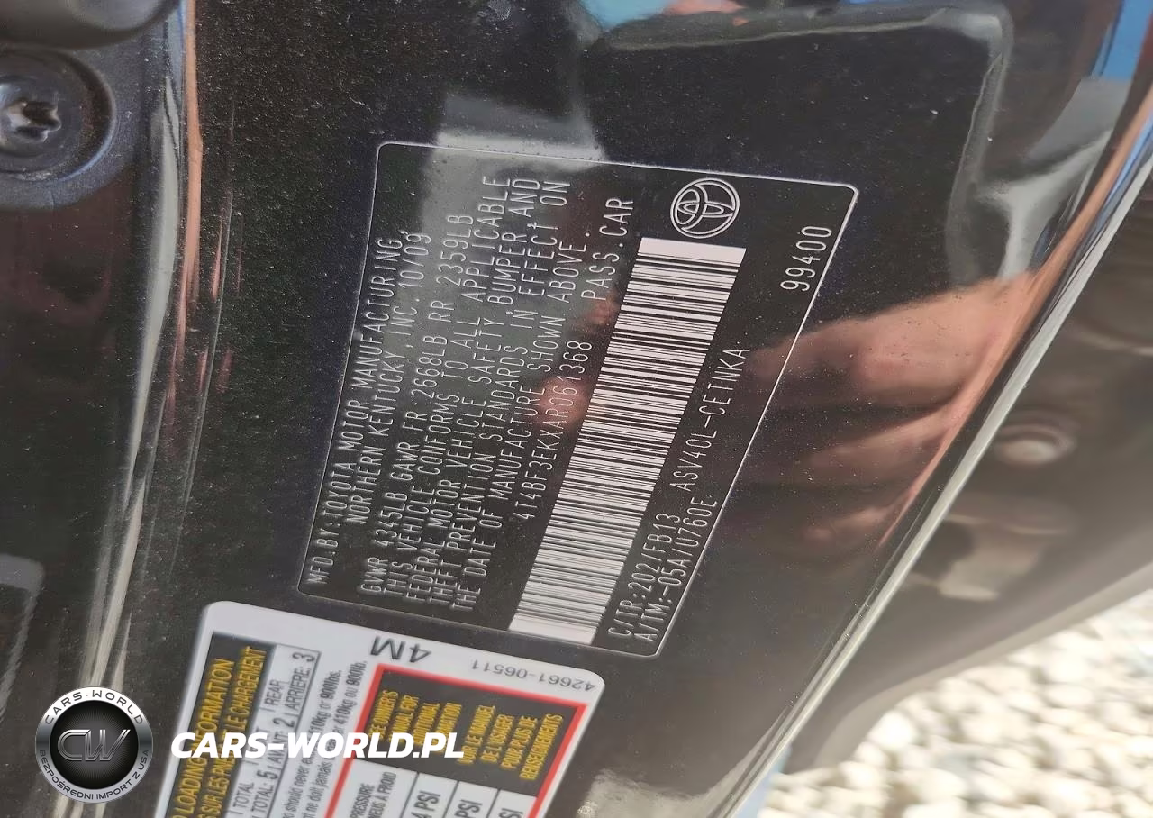 2010 Toyota Camry Le VIN:4T4BF3EKXAR061368 - 12