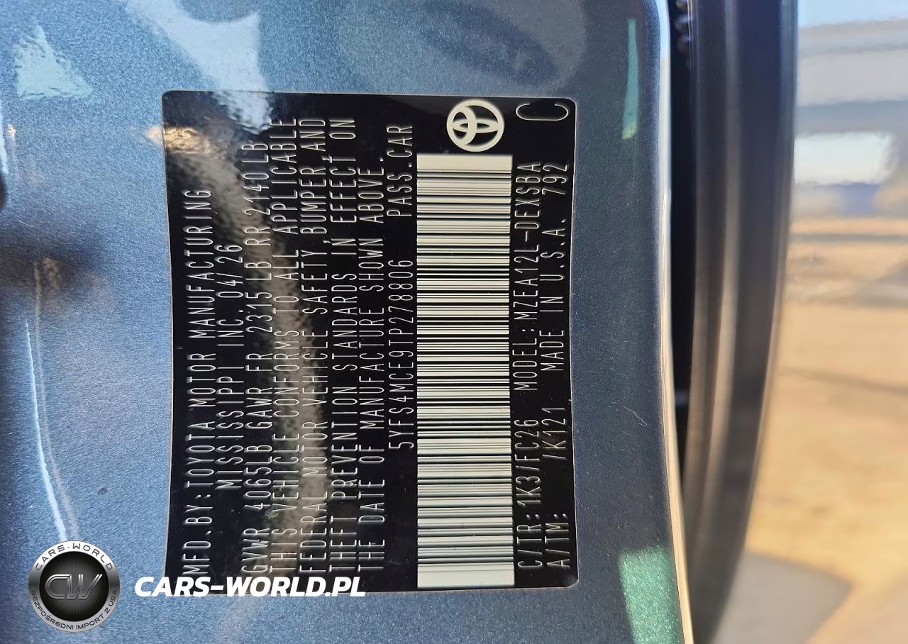 2026 Toyota Corolla Se VIN:5YFS4MCE9TP278806 - 13
