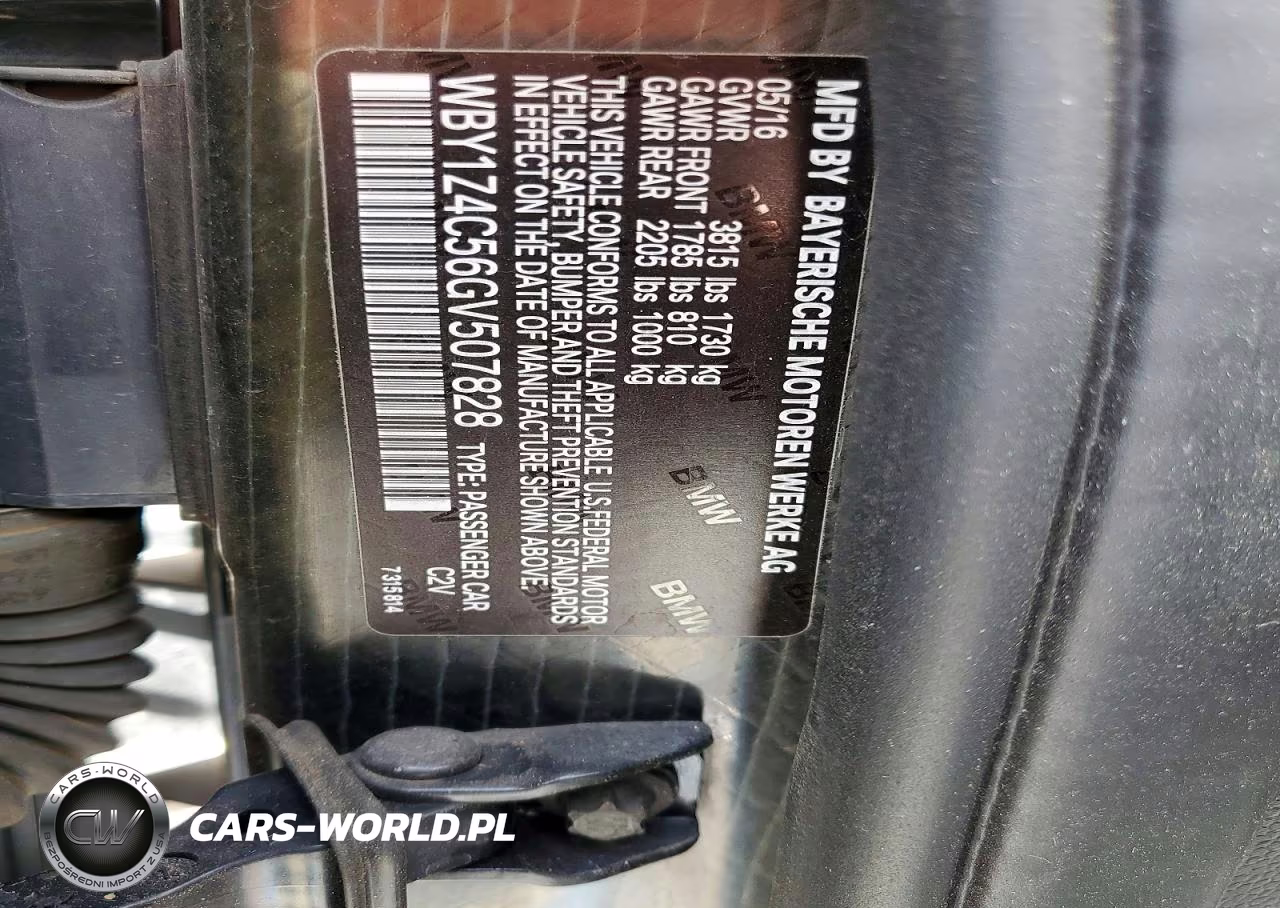 2016 BMW I3 Rex VIN:WBY1Z4C56GV507828 - 12