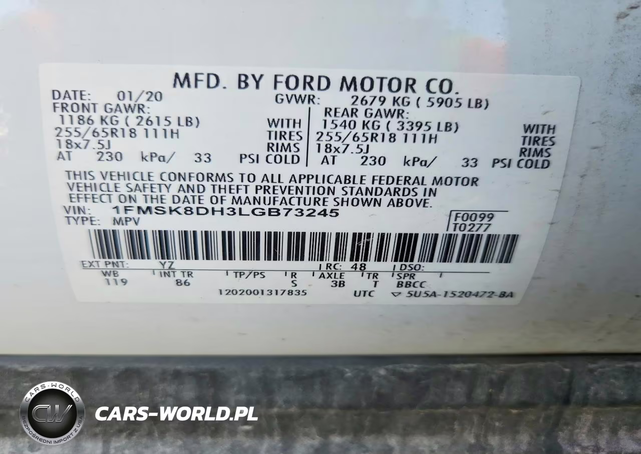 2020 Ford Explorer Xlt VIN:1FMSK8DH3LGB73245 - 13