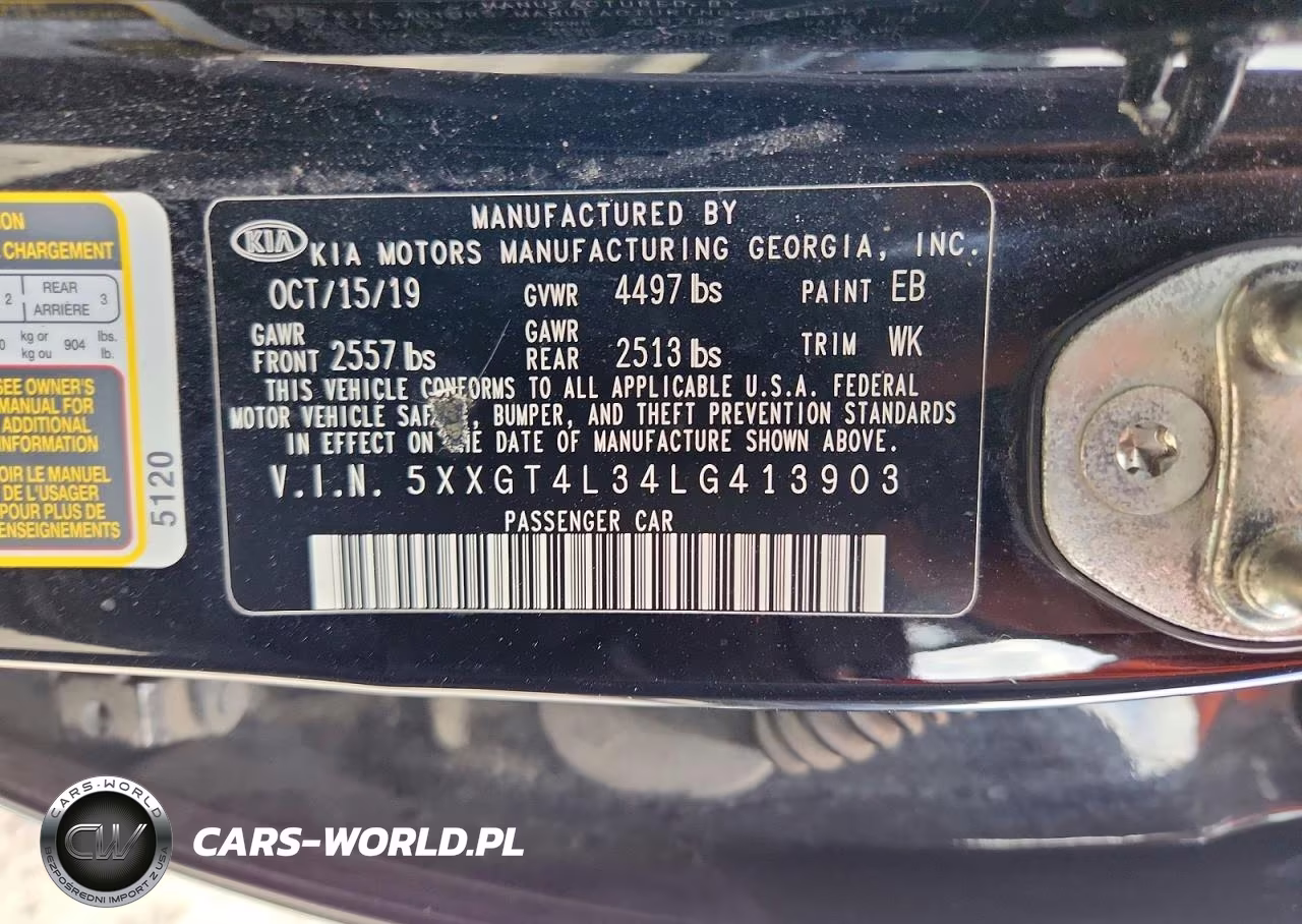 2020 Kia Optima Lx VIN:5XXGT4L34LG413903 - 12