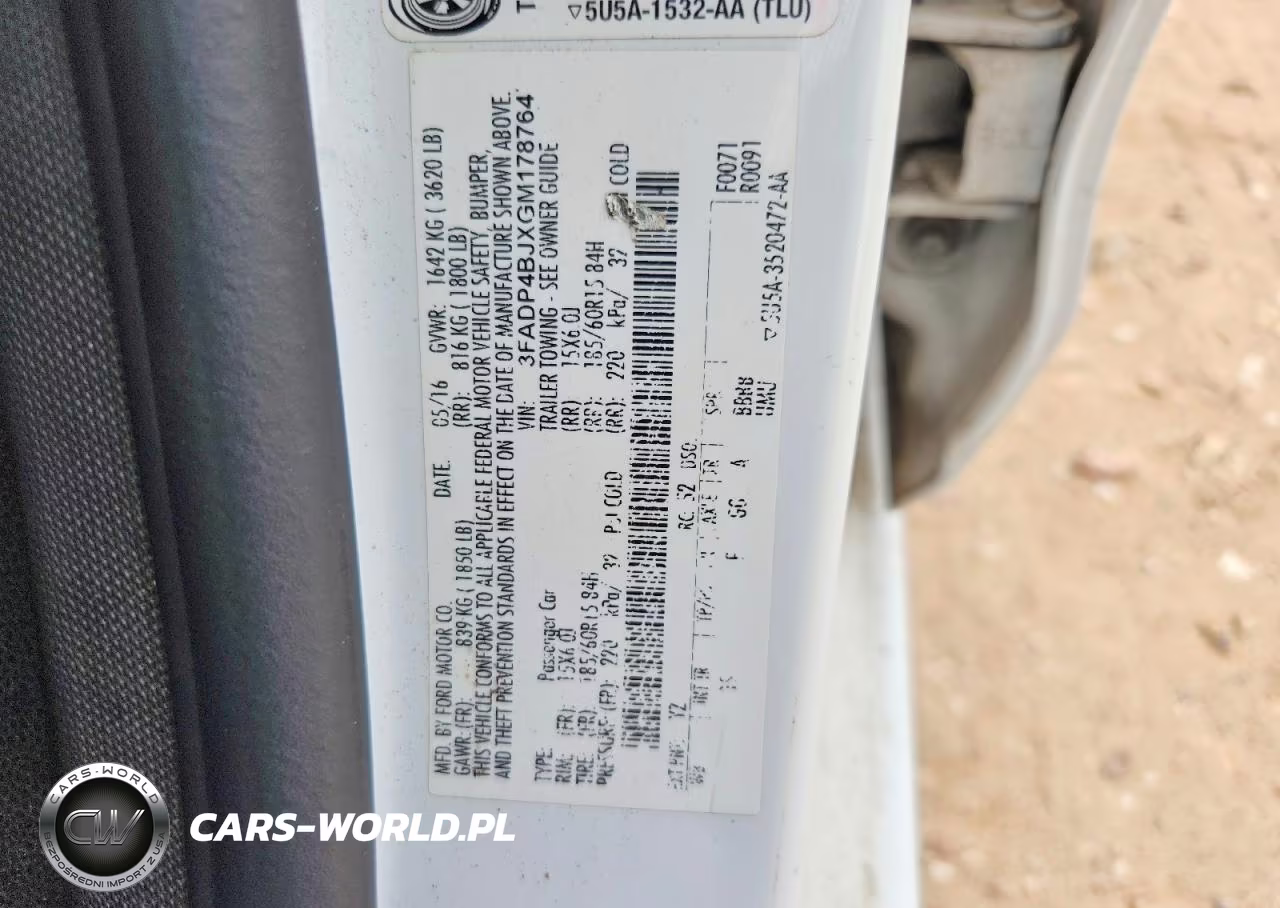 2016 Ford Fiesta Se VIN:3FADP4BJXGM178764 - 12